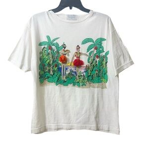 Vintage Hula Girls Tshirt w/ embroidered details!
